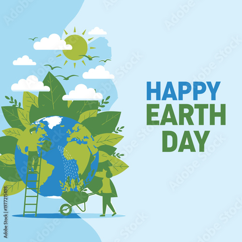 Happy Earth Day: People Working Together To Save The Planet