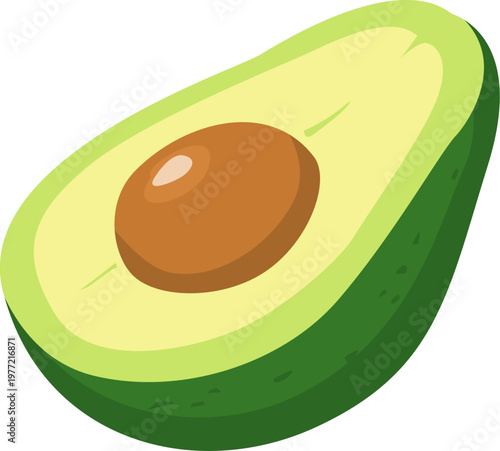 Illustration of avocado