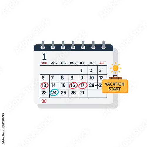 Vacation Planning Calendar: Mark Your Holiday Dates