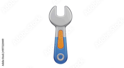 Vector illustration of toy wrench for children on a transparent background
