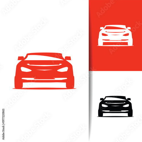 Modern Car Symbol Simple Design