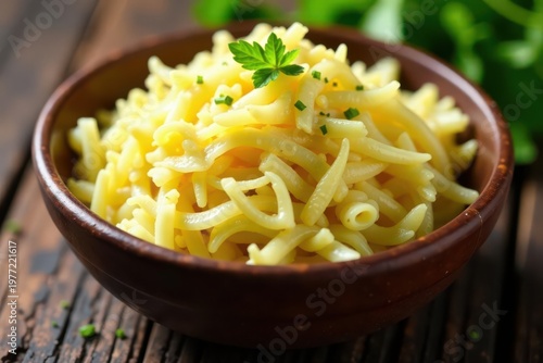 Tangy sauerkraut fills a rustic bowl, isolated , natural, culinary, kraut