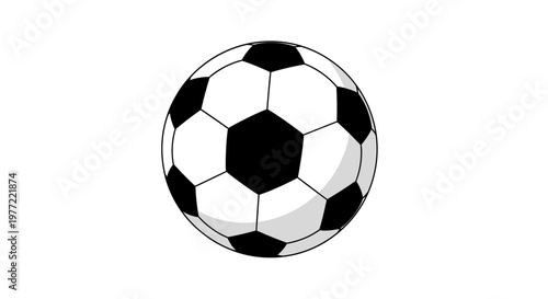 Black and White Soccer Ball.