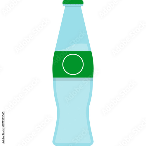 Glass Bottle of Refreshing Drink