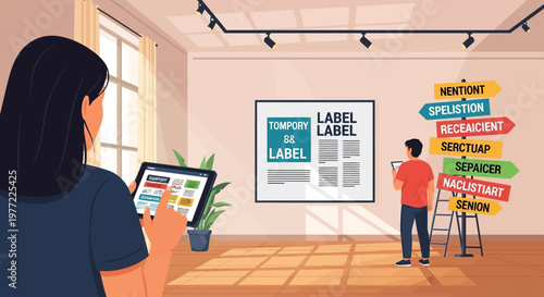 Graphic Designer Working on Digital Art.