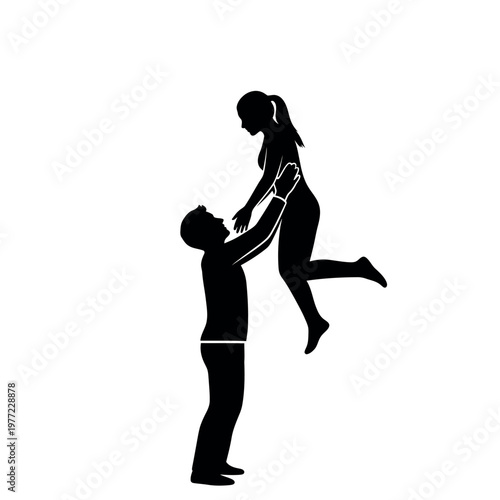 Silhouette of a man lifting a woman in a joyful embrace.
