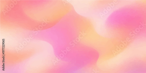 An artistic abstract colorful background features a soft watercolor texture with purple and pink bokeh, blending light gradients and blue waves into a vibrant, artistic wallpaper design