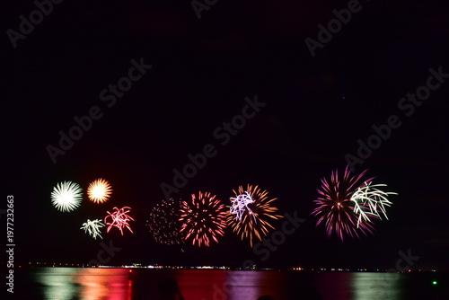 水郷祭　花火大会　打ち上げ花火　打上花火　島根　中国地方
