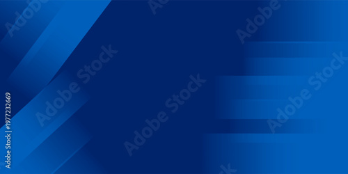 Abstract blue background with glowing geometric lines. Modern blue gradient square shape design. Futuristic technology concept. Suit for brochure,