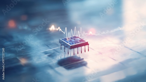 Bio-Digital Interface: Implantable chip device reading signals in clinical environment
