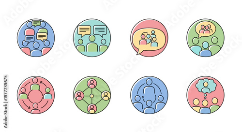 Colorful Cells Biology Science Illustration.