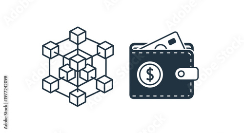 Blockchain Technology and Financial Wallet.