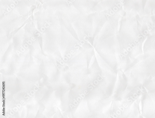 Tableau sur toile White crumpled paper texture background, subtle background