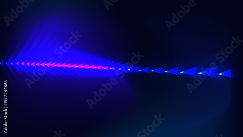 Abstract Blue Ribbed Glass Background with Vertical Wave Texture and Glossy Reflections, Modern Minimal Futuristic Digital Surface Design for Tech Visuals