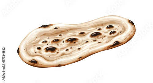 Close up of a toasted bagel.