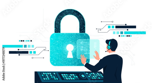 Advanced cybersecurity operations using digital interfaces for data encryption management