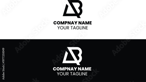 creative logo design for AB