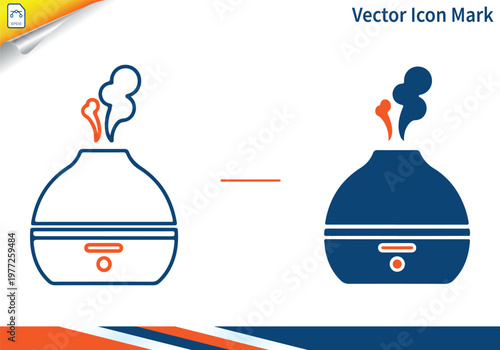 Aroma diffuser icon representing wellness and aromatherapy.