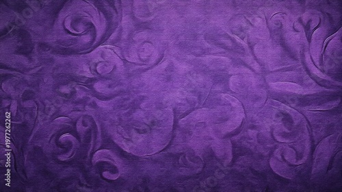 Elegant Purple Abstract Background with Swirls and Texture for Creative Design Projects