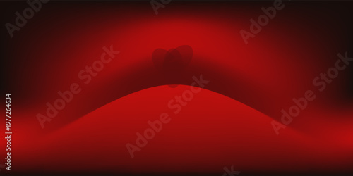 Bild auf Leinwand Gradient of red and dark red with coarse grain on black background