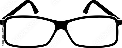 Eyeglasses representing vision, intelligence, and optical care