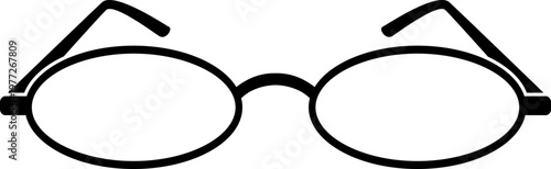 Eyeglasses representing vision, intelligence, and optical needs