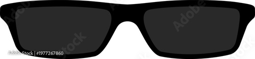 Black sunglasses protecting eyes from sun and glare