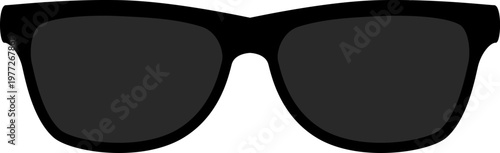 Black sunglasses protecting eyes with summer style