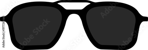 Black sunglasses protecting eyes from sun rays