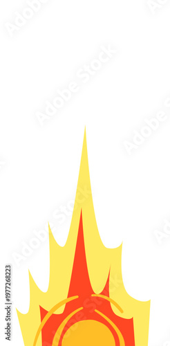 Stylized fire or explosion energy burst drawing