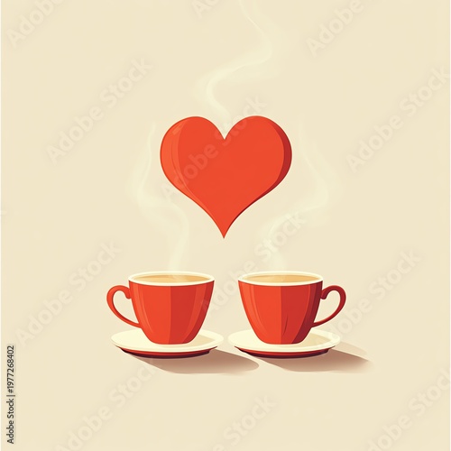 cup of coffee with hearts