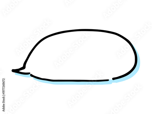 シンプルな手書きの吹き出し