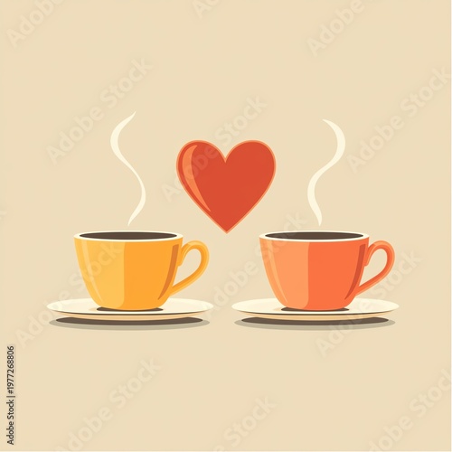 cup of coffee with hearts