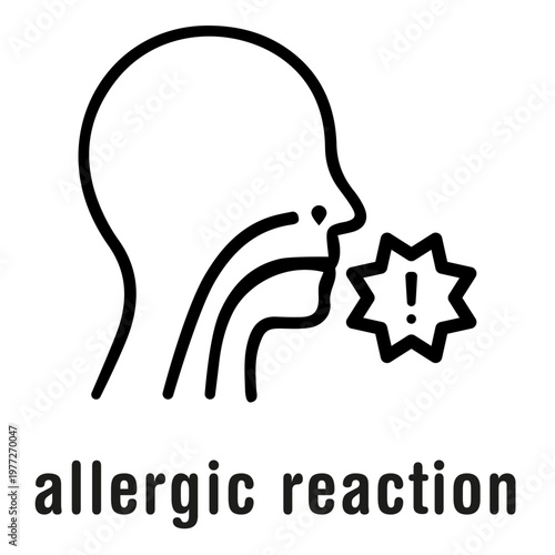 Human Allergic Reaction Face Profile Icon