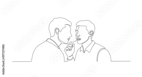 Two men talking to each other.