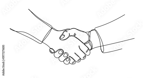 Two people shaking hands in agreement.
