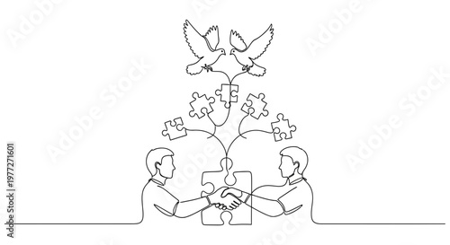 Two men shaking hands in agreement.