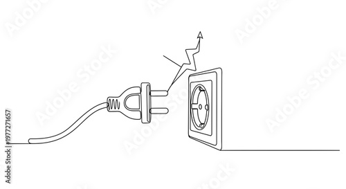 Electric Plug and Socket Connection.