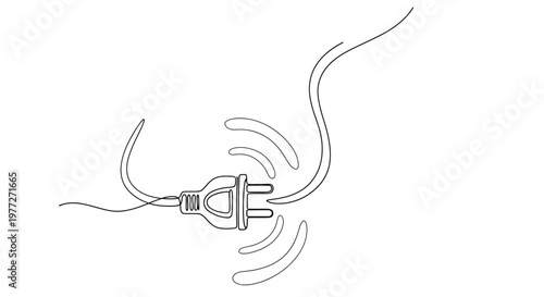 Electric plug with flying wires.