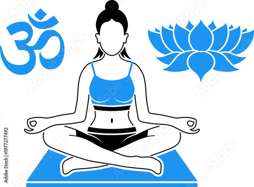 Yoga and Fitness Concept