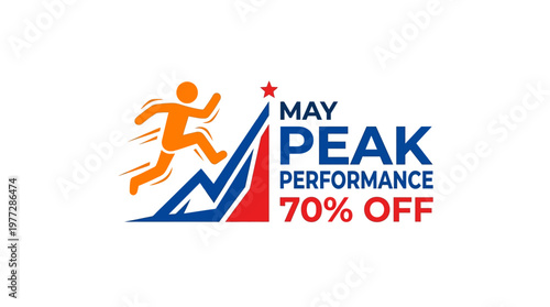 May Peak Performance 70% Off Sale Graphic
