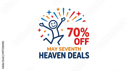 Heaven Deals Advertisement for May Seventh with 70% Off
