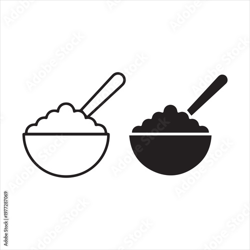 Cereal icons concept. Vector Line Icon Design. Simple flat style