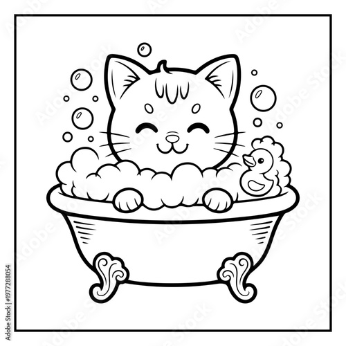 Cozy Routine Coloring Page for Kids