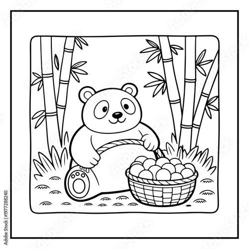 Cozy Routine Coloring Page for Kids