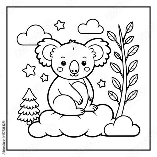 Cozy Routine Coloring Page for Kids