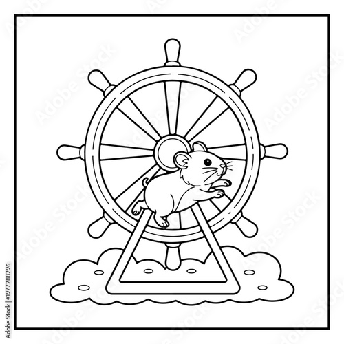 Cozy Routine Coloring Page for Kids