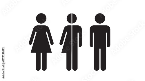People icons including male, female, and gender-neutral figures presented as silhouettes on a white background.