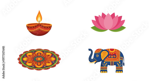 Diwali Festival Decorative Items Collection.