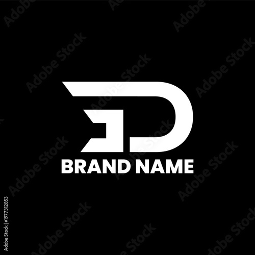 ED bold company logo design